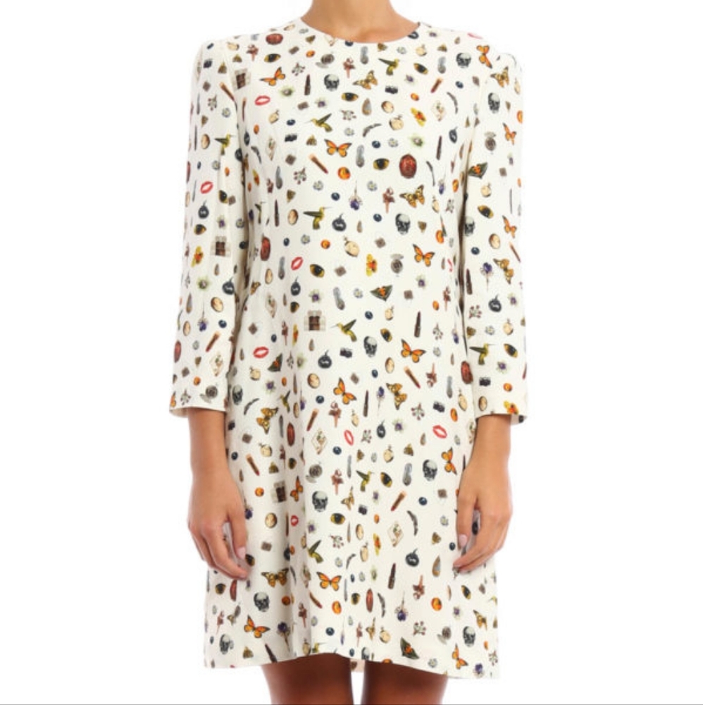 Alexander McQueen obsession print dress aso celebrities blogger favorite